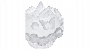 Конфетница Decor de table Бабочка 17 см, хрусталь, белая, п/к