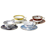 Набор чашек чайных с блюдцами Wedgwood Вандерласт 150 мл, 4 шт, фарфор