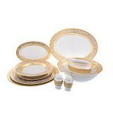 Столовый сервиз на 6 персон Cream Majestic Gold (без супника)