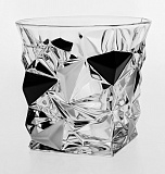 Набор: штоф и 6 стаканов для виски 350мл "GLACIER матовый черный", Bohemia JIHLAVA