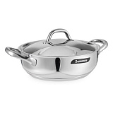 Кастрюля низкая с крышкой Barazzoni Chef line 2,7 л 24 см, сталь нержавеющая