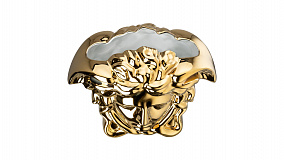Ваза Rosenthal Versace Медуза Гранде 21см, золотая