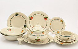 Столовый сервиз на 6 персон Соната Фруктовый сад Слоновая кость