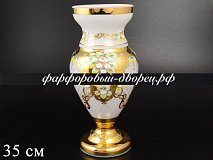 Ваза Лепка 35см (белая) E-V