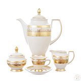 Кофейный сервиз на 6 персон Cream Gold 9320