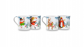 Кружка Lamart Noel Веселые деньки Санта h9 см
