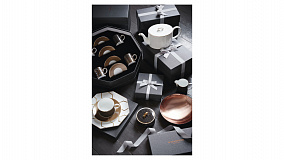 Набор чашек кофейных с блюдцем Wedgwood Джио Голд 110 мл, 2 шт, фарфор