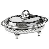 Менажница четырехсекционная Queen Anne с крышкой, на ножках, 33х19см
